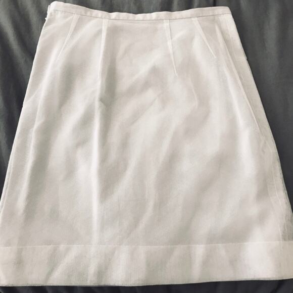Shawn Ray Fons fitted silk and tool skirt